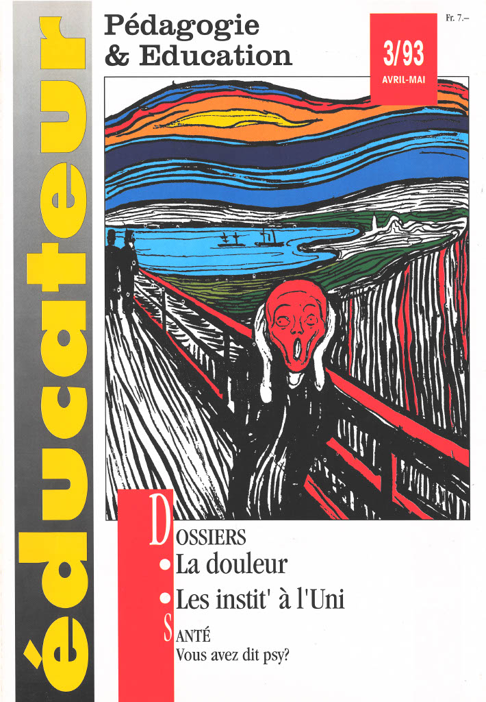 La douleur - Les instit ? à l'Uni