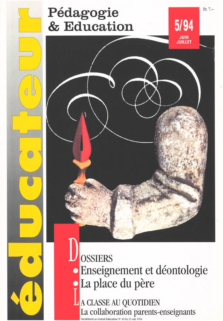 Enseignement et déontologie - La place du père
