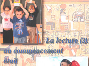 La lecture (3) au commencement était le signe!