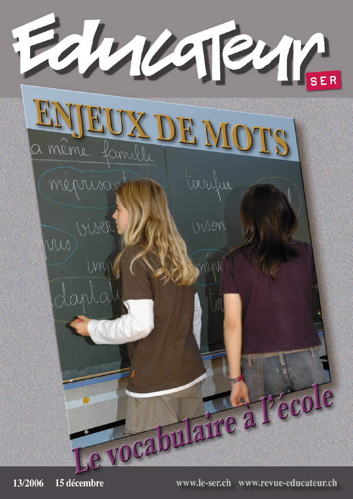 Enjeux de mots - Le vocabulaire à l'école