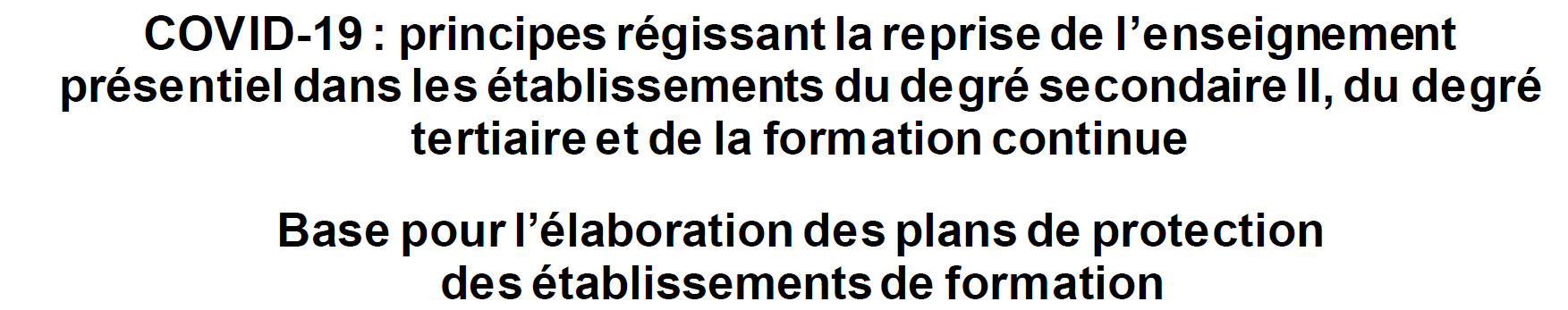 Secondaire II: le retour se précise