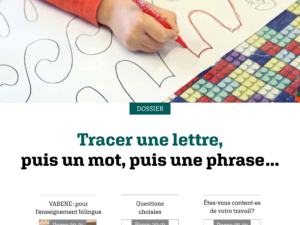 Tracer une lettre, puis un mot, puis une phrase ...